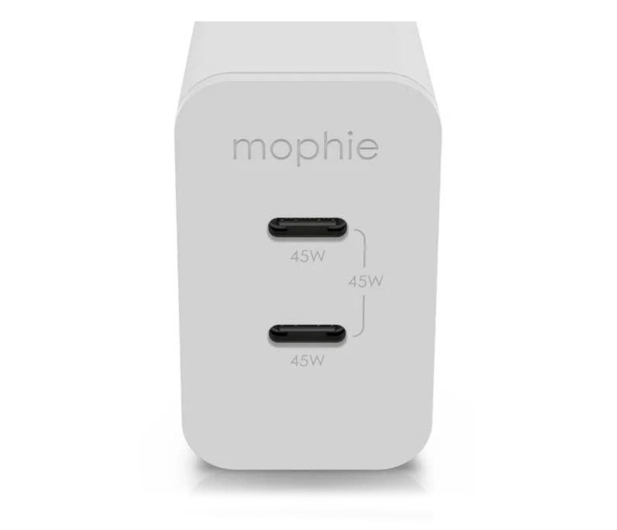Mophie Gan Charger ładowarka sieciowa 45W 2xUSB-C (biała) - 1239681 - zdjęcie 2